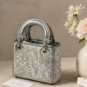 Silver Little Dai Fei (Fish and Lotus Flower)Front View